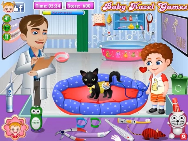 BABY HAZEL PET HOSPITAL gra online | Gry POMU